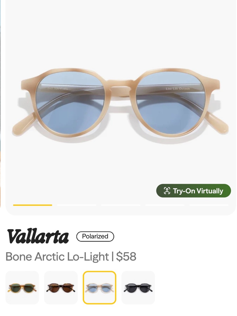 Sunski Bone Arctic Lo-Light Sunglasses
